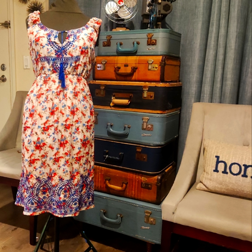 Silk Floral Sundance Dress